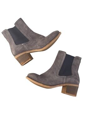 Hush Puppies Booties Women’s Size 6.5 Boots Landa Nellie Blue Suede